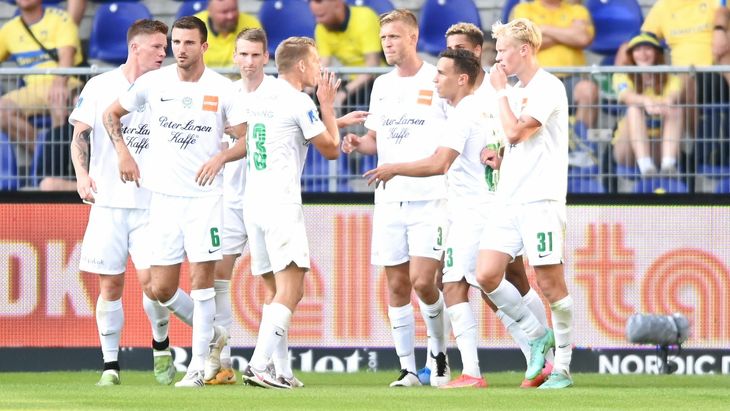 Viborg-scoring i Brøndby. Foto: Lars Poulsen