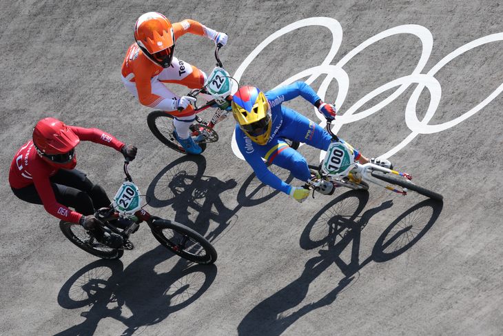 Simone Tetsche Christensen (i rød) er med ved sit andet OL. Foto: Christian Hartmann/Reuters
