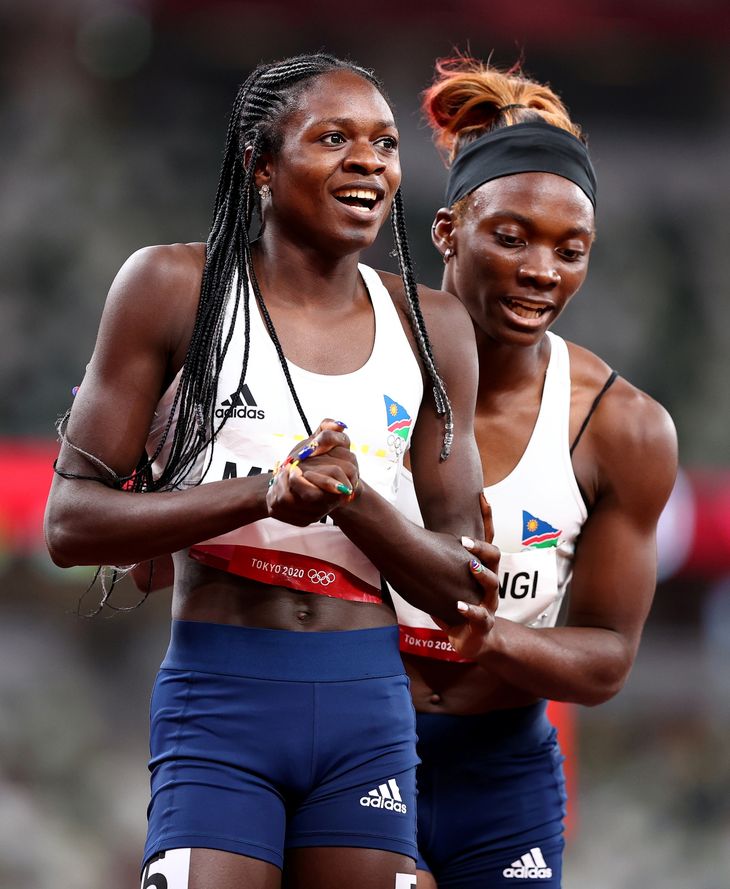 Mboma og Masilingi har for højt testosteronniveau til 400 meter, men 200 meter må de gerne løbe. Foto: Lucy Nicholson/Ritzau Scanpix