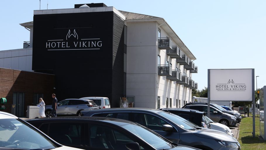 Manden blev fundet i et bassin på Hotel Viking. Foto: Rene Schütze