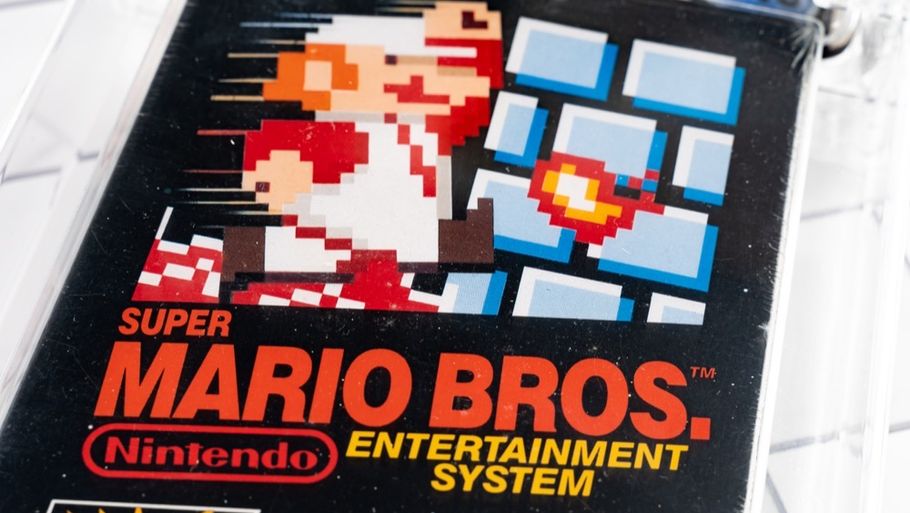 En sjælden udgave af Super Mario Bros. fra 1985 er netop blevet solgt for to millioner dollars. Foto: Rally