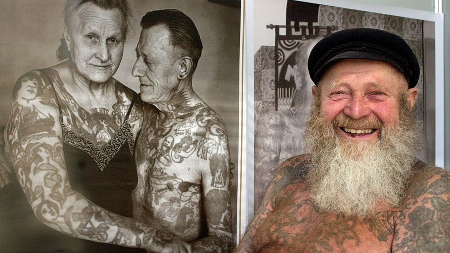 De fleste får lavet deres tatoveringer, mens de er unge, og tænker ikke meget over, hvordan de kommer til at se ud, når de bliver gamle. Foto: Ritzau Scanpix