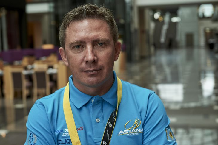 Dmitriy Fofonov er tidligere rytter på Astana og har som sportsdirektør arbejdet op til posten som sportslig manager på det kasakhiske hold. Arkivfoto: Claus Bonnerup.