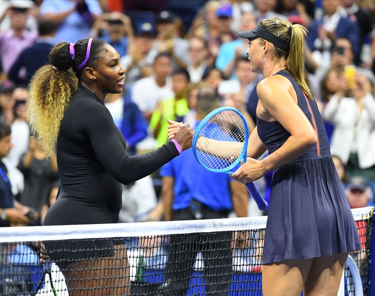 Efter sit indledende nederlag til russeren bankede Serena Williams hende med stor koncentration 19 gange i træk. Foto: Robert Deutsch-USA TODAY Sports/Ritzau Scanpix  