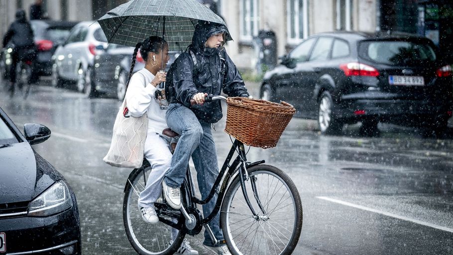 Særligt onsdag bliver våd, fortæller DMI. Foto: Mads Claus Rasmussen/Ritzau Scanpix