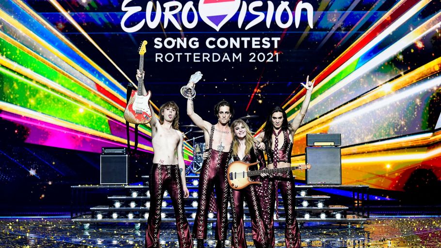 Eurovision 2022 skal afholdes i Torino i Italien, efter at det italienske rockband Måneskin vandt sidste års konkurrence, da Eurovision blev afholdt i Rotterdam. Foto: Piroschka Van De Wouw/Reuters