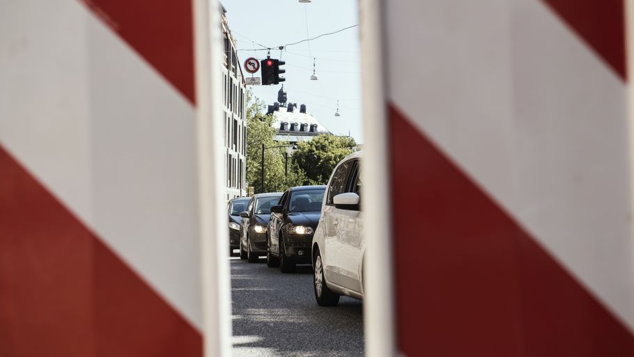 En række vejafspærringer risikerer at trække lange køer i Aarhus i efterårsferien. Foto: Morten Lau-Nielsen