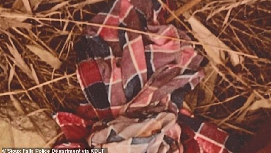 Den lille Andrew John Doe blev fundet bag disse tæpper. Politifoto