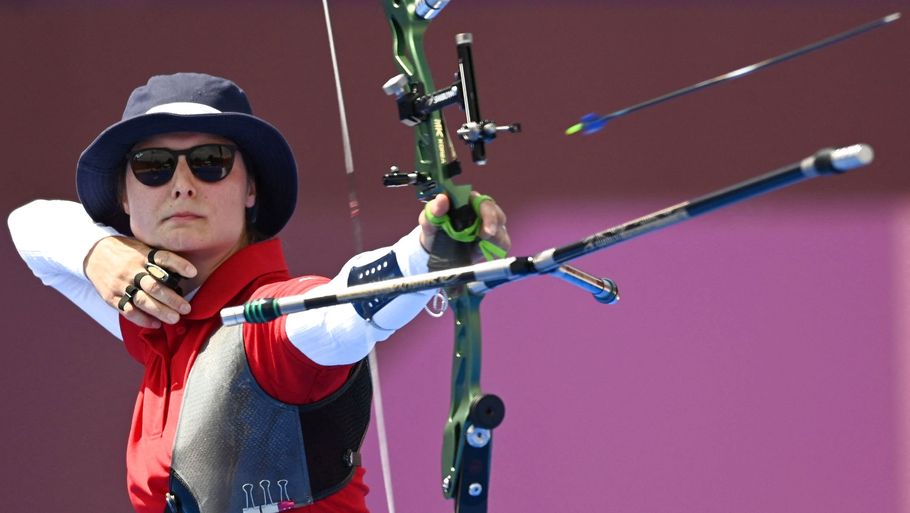 Maja Jager deltog i sommer ved OL i Tokyo. I 2013 blev hun verdensmester i recurve. Tidligere på ugen annoncerede Jager, at hun stopper på topplan. (Arkivfoto). Foto: Adek Berry/Ritzau Scanpix