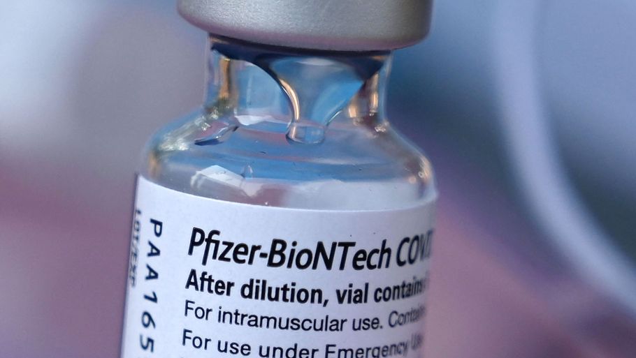 Coronavaccinen fra BioNTech/Pfizer er i dag godkendt til børn ned til 12 år, men kan potentielt snart blive godkendt til børn ned til 5 år. Foto: Robyn Beck/Ritzau Scanpix
