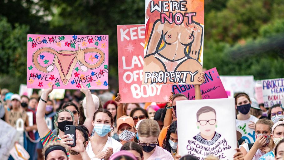 Der har været adskillige demonstrationer mod den skrappe abortlov i Texas - her tidligere på måneden i Austin, Texas. Foto: Sergio Flores/Ritzau Scanpix