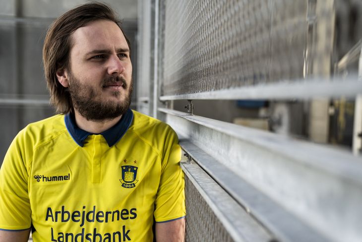 Ekstra Bladet talte tidligere på året med Brøndby-fan Martin Flindt om at savne at komme på stadionet under corona-restriktioner. Foto: Rasmus Flindt Pedersen