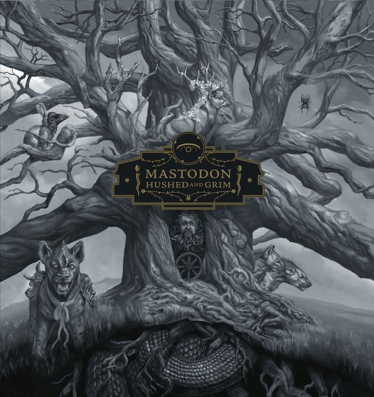 Coveret til Mastodons 'Hushed and Grim', der er indspillet i hjembyen Atlanta og produceret af David Bottrill.