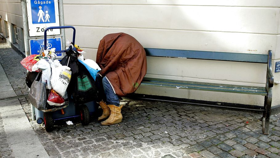 Regeringen vil bringe antallet af hjemløse ned og afskaffe langvarig hjemløshed. Det skal blandt andet ske ved at sikre flere billige boliger, individuelt tilpasset bostøtte og omlægning af refusionsordningen. (Arkivfoto). Foto: Bjarke ørsted/Ritzau Scanpix