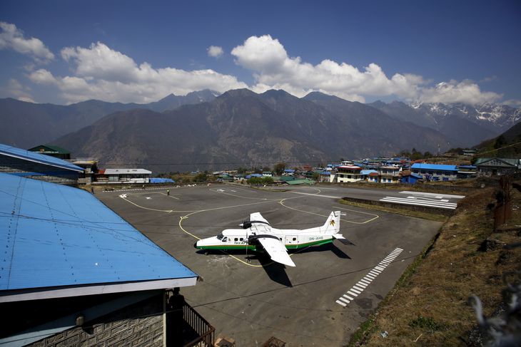 Lukla lufthavn ligger nær Mount Everest. Arkivfoto: Navesh Chitrakar/Ritzau Scanpix