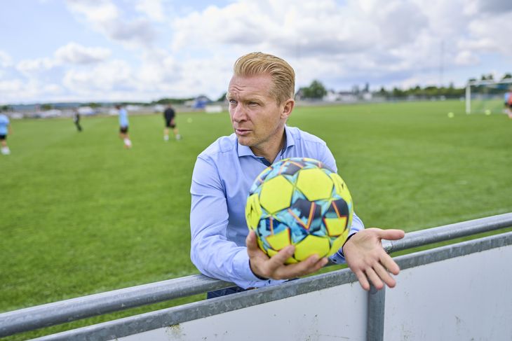 Søren Pedersen vurderer, at Randers FC har gode chancer for at lande Stephen Odey på en permanent kontrakt. Foto: Claus Bonnerup