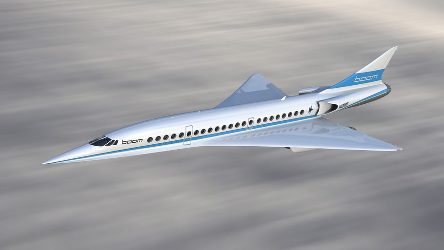 Et tidligt bud på, hvordan det supersoniske fly kommer til at se ud. Foto: Reuters/Ritzau Scanpix