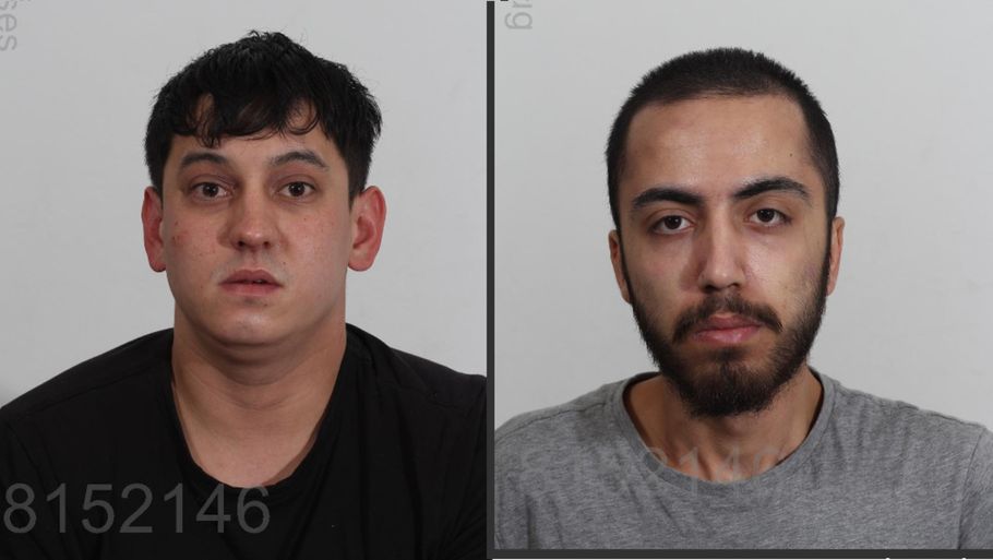 De to drabsmistænkte mænd, 25-årige Kenny V. Jensen og 20-årige Ali Yildirim (th.) er nu begge i politiets varetægt. Politifoto