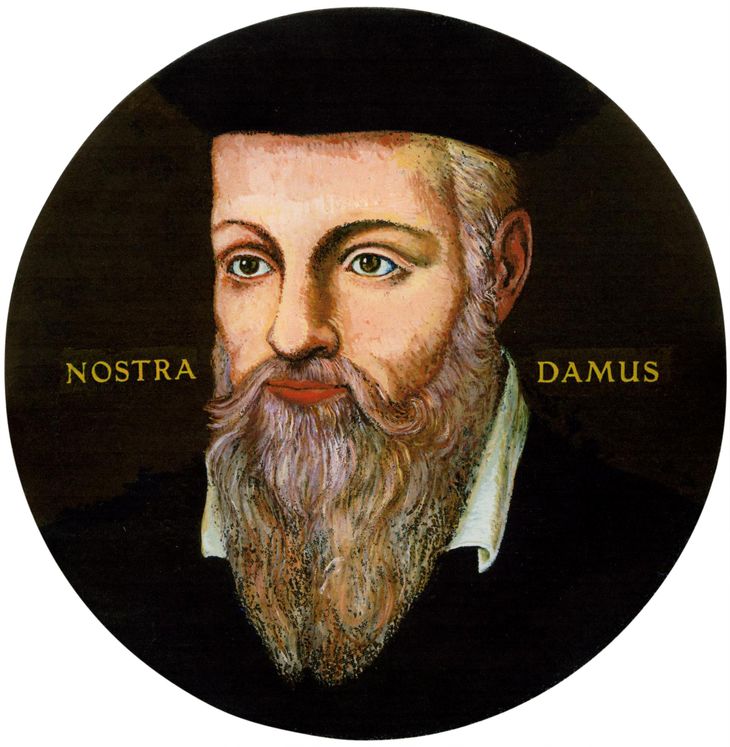 Nostradamus var en fransk læge, astrolog og matematiker. Han er bedst kendt for Centuria, som er hans profetier fra 1555. Han døde i 1566. Foto: Polfoto
