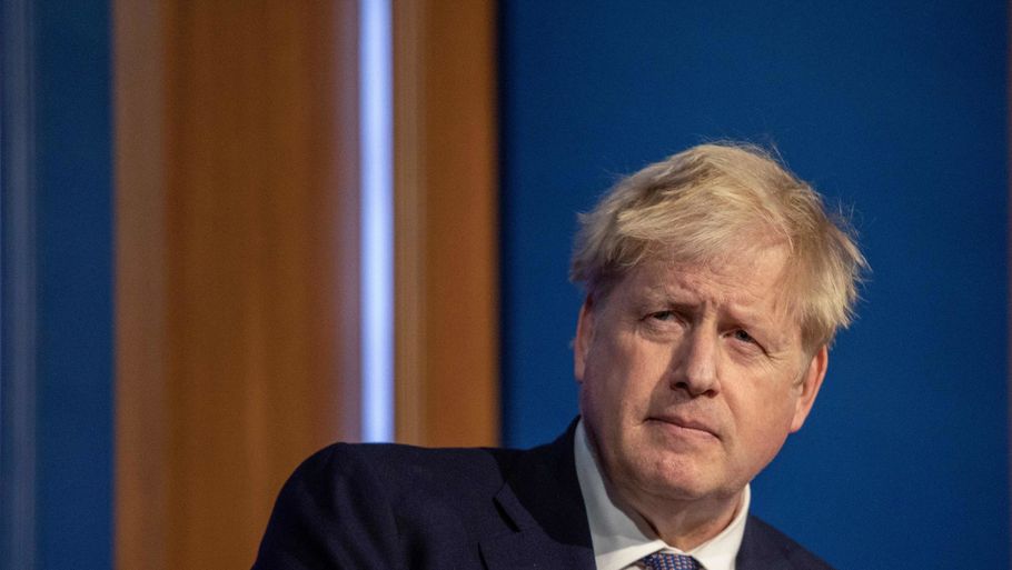 Storbritanniens premierminister, Boris Johnson, indkaldte til pressemøde for at kunne fortælle, at der ikke var nye restriktioner på vej. Foto: Jack Hill/Ritzau Scanpix