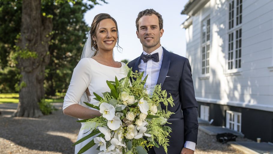 Nicolai og Sofie Laudrup, da de blev gift sidste år. Foto: Henning Hjorth