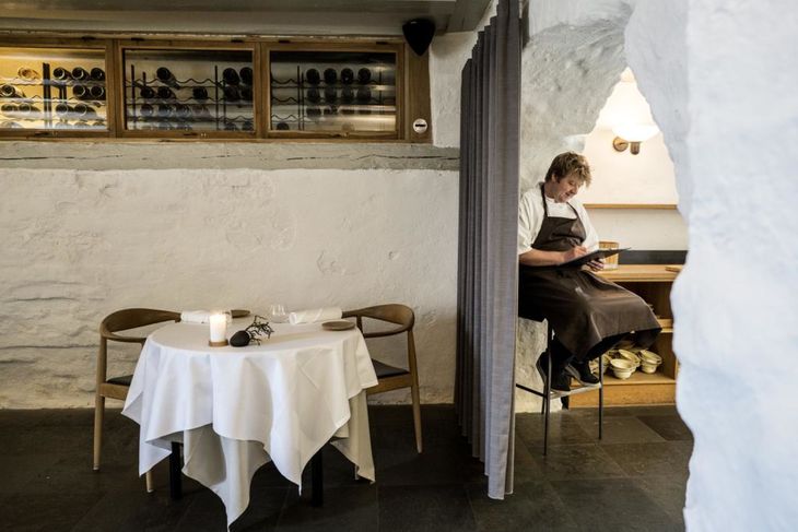 På Dragsholm Slot spiser du godt. Slottet har nemlig sin egen Michelin-restaurant. Arkivfoto: Stine Bidstrup/Ritzau Scanpix