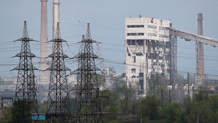 Civile og ukrainske soldater har i ugevis opholdt sig på Azovstal-stålværket i Mariupol. Stålværket er hårdt medtaget af beskydninger og bomber. (Arkivfoto). Foto: Alexander Ermochenko/Reuters