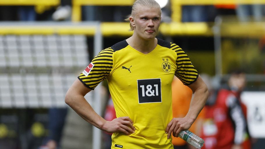 Erling Haaland skifter Dortmund ud med Manchester City. Foto: Heiko Becker/Ritzau Scanpix