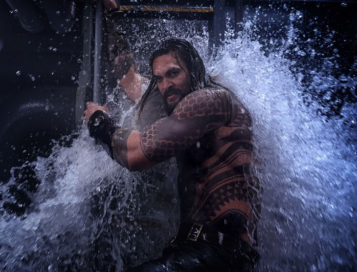Jason Momoa i rollen som Aquaman. Foto: Jasin Boland/Ritzau Scanpix