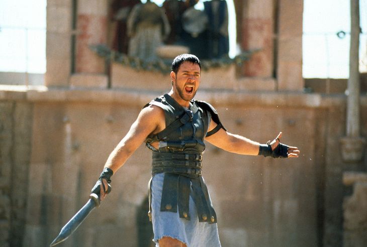Russell Crowe i rollen som Maximus i 'Gladiator'. Foto: Getty Images