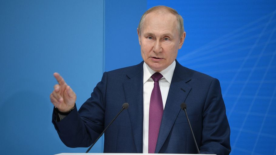 Den russiske præsident, Vladimir Putin, har også tidligere anklaget Vesten for terror mod Rusland. Foto: Sputnik/Ritzau Scanpix