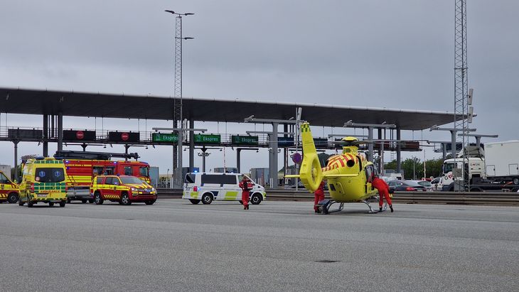 Redningshelikopter blev tilkaldt ved ulykken i august 2022. Foto: Lasse Antonsen