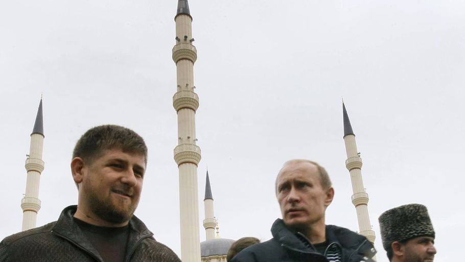 Ramzan Kadyrov her med Vladimir Putin. Foto: Alexei Nikolsky, Ritzau Scanpix