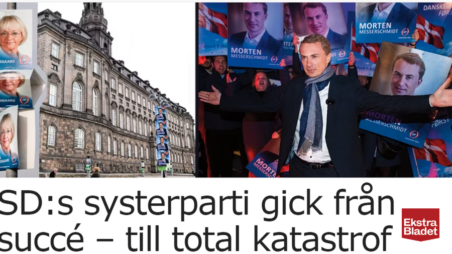 Dansk Folkeparti Skaber Overskrifter I Sverige Ekstra Bladet 