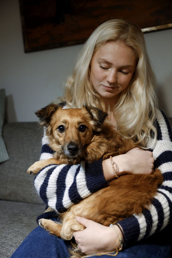 Nathalie har for mange smerter til at gå ture med sine hunde. Foto: Anders Brohus