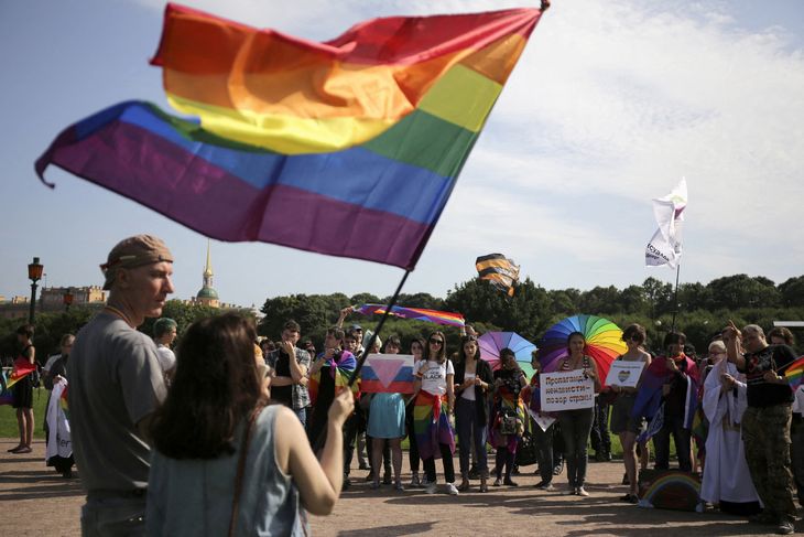 I 2017 var der LGBT+-demonstrationer i Sankt Petersborg. Foto: Ritzau Scanpix/Anton Vaganov