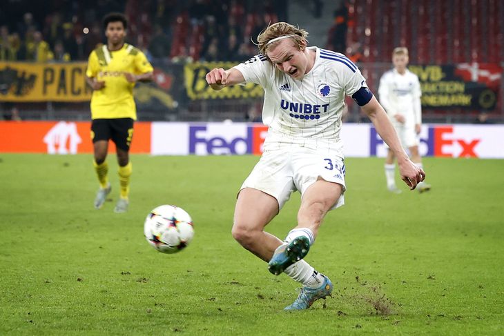 Victor Kristiansen er ved at vokse ud af Superligaen. Foto: Jens Dresling.