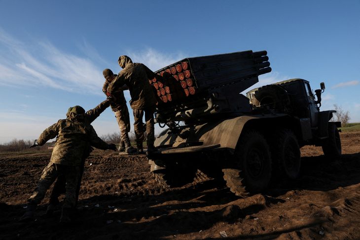 Ukrainske soldater tæt på fronten onsdag den 7. december. Foto: Shannon Stapleton/ Ritzau Scanpix