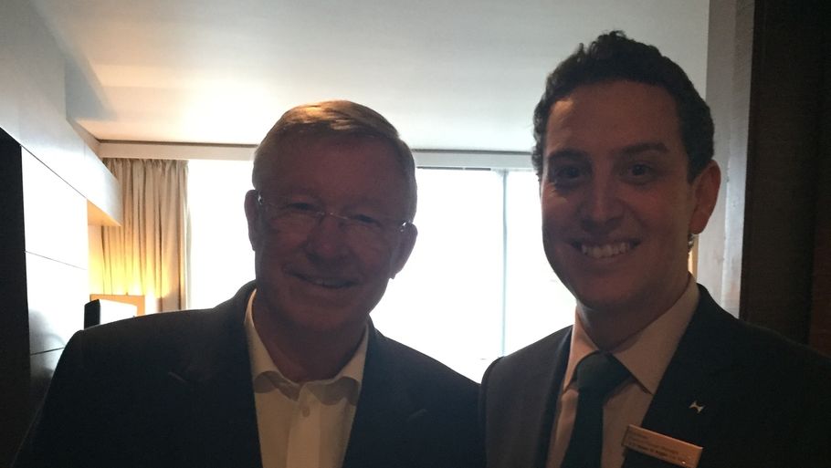 Sir Alex Ferguson er blot en af mange kendte, Christian Bendixen har mødt i jobbet. Privatfoto