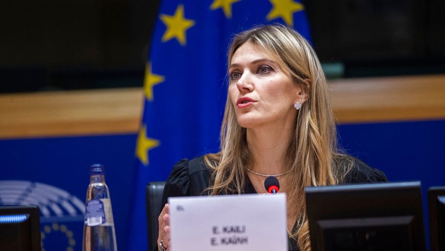 Den græske EU-parlamentariker Eva Kaili skulle angiveligt være blandt de sigtede i korruptionssagen. Foto: Eric Vidal/Ritzau Scanpix