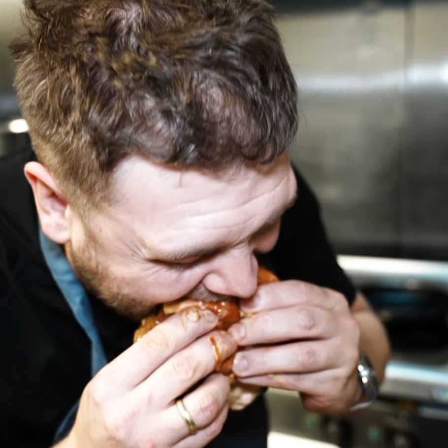 Smørkongens lækreste cheeseburger pic Foto