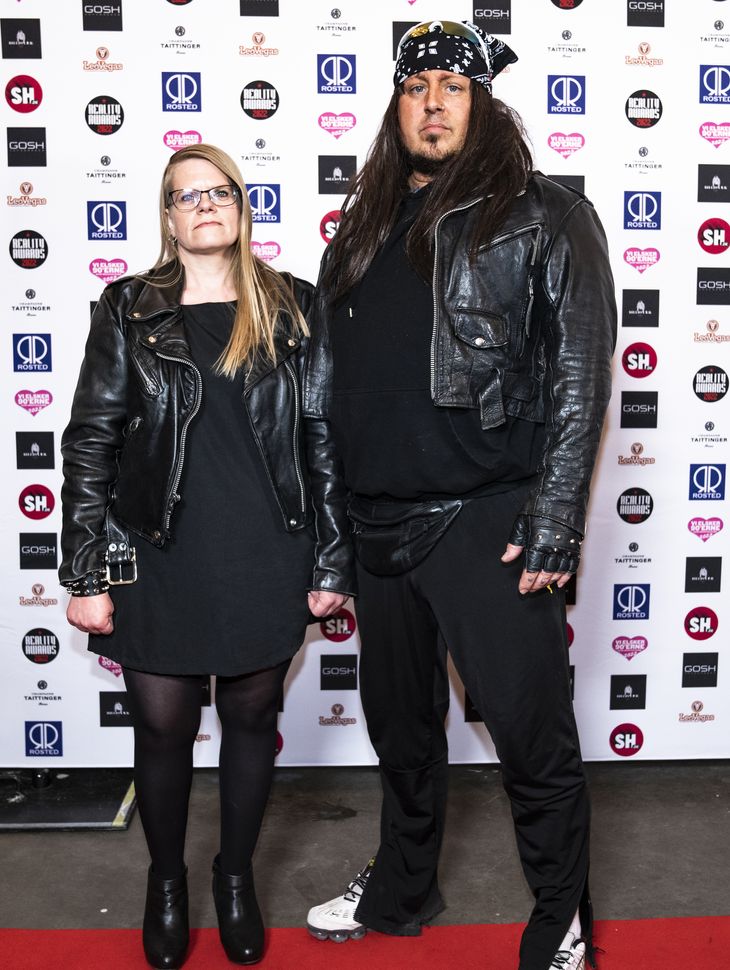 Sidney Lee med kæresten Camilla til Reality Awards i 2022. Foto: Jonas Olufson