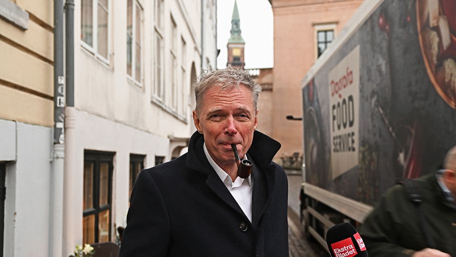 Klaus Riskær foran Københavns Byret ved sagens andet retsmøde. Foto: Kenneth Meyer