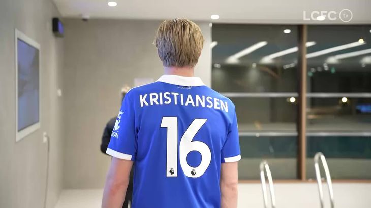 Victor Kristiansen kan få debut lørdag for Leicester. 