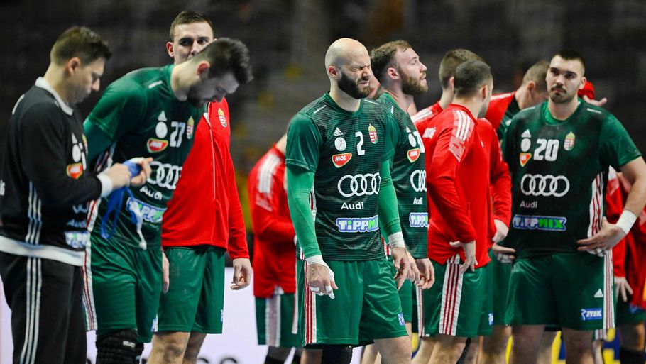 Nederlagets smerte var tydeligt i ansigterne på de ungarske spillere. Foto: Anders Wiklund/Reuters/Ritzau Scanpix