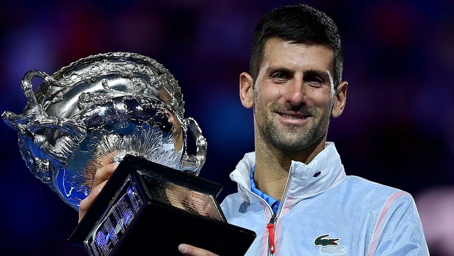 Det er tiende gang, Novak Djokovic sejrer ved Australian Open. Foto: Manan Vatsyayana/Ritzau Scanpix