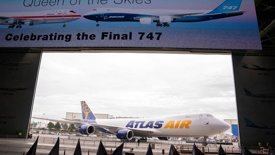 Den sidste leverance af Boeing-474 skete tirsdag ved et arrangement nær Seattle. Foto: David Ryder/Reuters