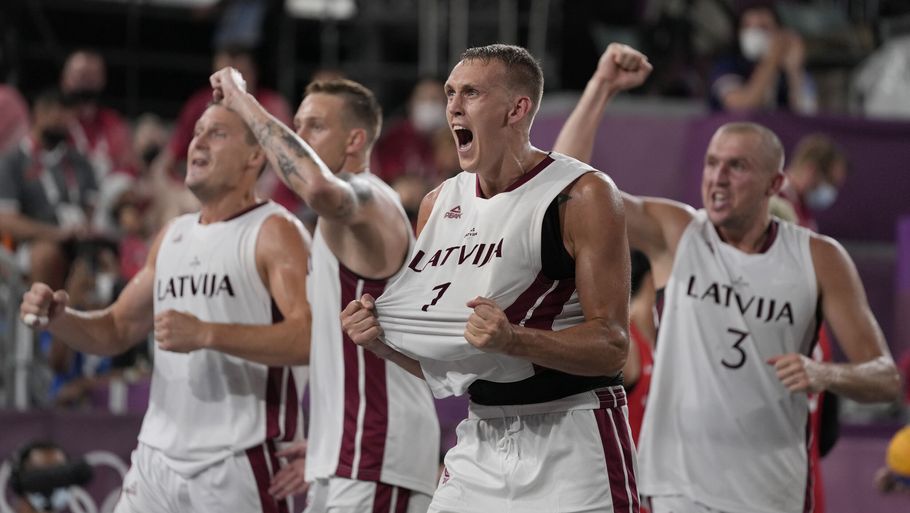 Letland vandt guld i disciplinen 3 x 3 ved OL i Tokyo. (Arkivfoto). Foto: Jeff Roberson/Ritzau Scanpix