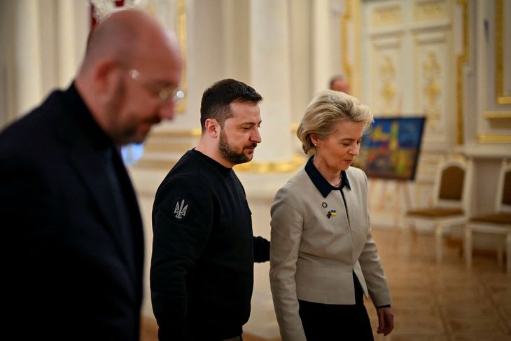 Charles Michel og Ursula von der Leyen har tidligere besøgt Zelenskyj i Ukraine. Foto: Ukrainian Presidential Press Ser/Reuters