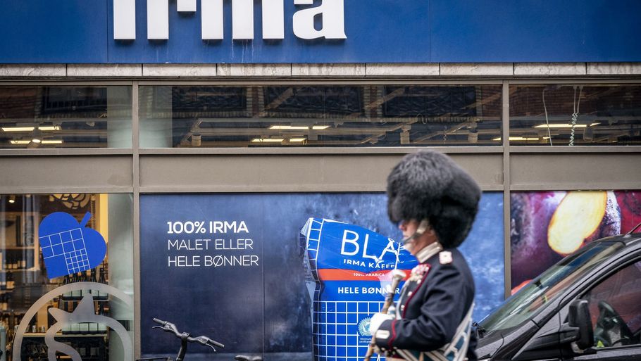 Irma i Borgergade i København, tirsdag den 31. januar 2023. Coop vil samle de største butikker fra kæderne Kvickly, SuperBrugsen og Irma i en kæde, som skal hedde 